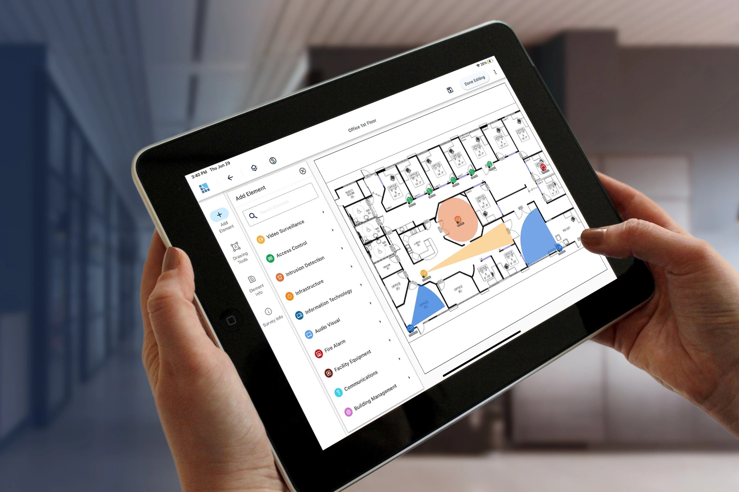 System Surveyor on tablet