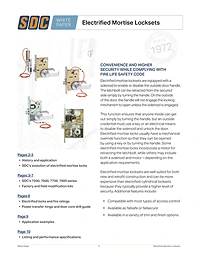 Electrified Mortise Locksets white paper cover