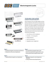Electromagnetic Locks white paper cover